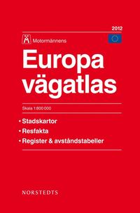 bokomslag Europa Vägatlas 2012 Motormännen - 1:800000 