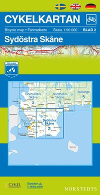 bokomslag Cykelkartan Blad 2 Sydöstra Skåne : 1:90000