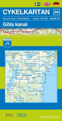 bokomslag Cykelkartan Blad 19 Göta kanal : 1:90000