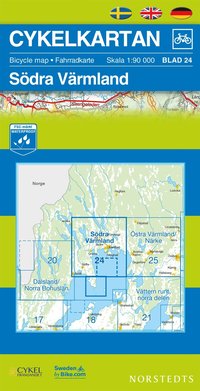 bokomslag Cykelkartan Blad 24 Södra Värmland : 1:90000