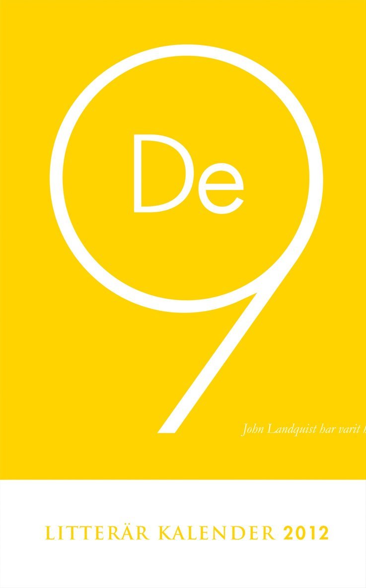 Litterär kalender. 2012, John Landquist
