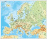 bokomslag Europa väggkarta Norstedts 1:5.5 milj i tub : 1:5,5milj