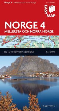 bokomslag Mellersta och norra Norge EasyMap