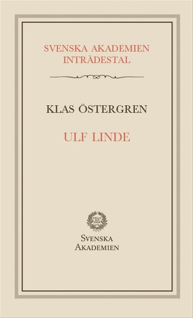 bokomslag Ulf Linde : inträdestal i Svenska akademien