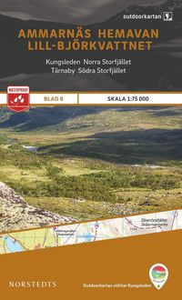 bokomslag Outdoorkartan Ammarnäs Hemavan Lill-Björkvattnet : Blad 6 skala 1:75000