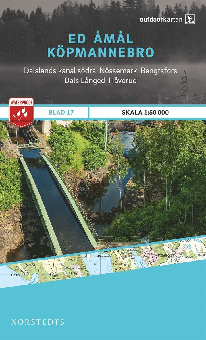 Outdoorkartan Ed Åmål Köpmannebro : Blad 17 skala 1:50000
