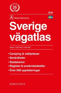 bokomslag Sverige vägatlas 2016 1:250000-1:400000