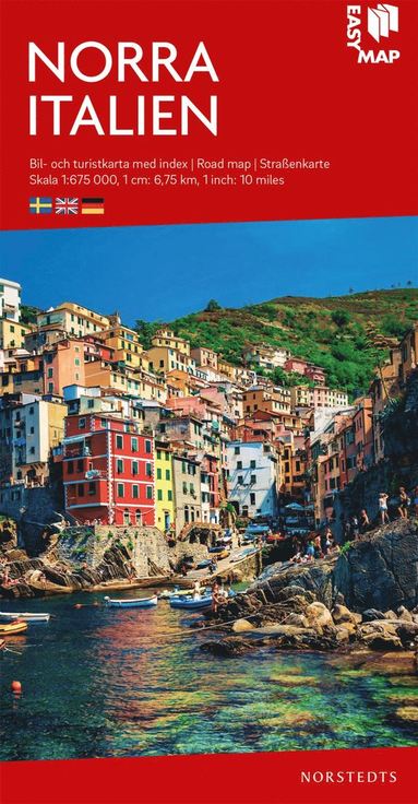 bokomslag Norra Italien EasyMap : Skala 1:675.000