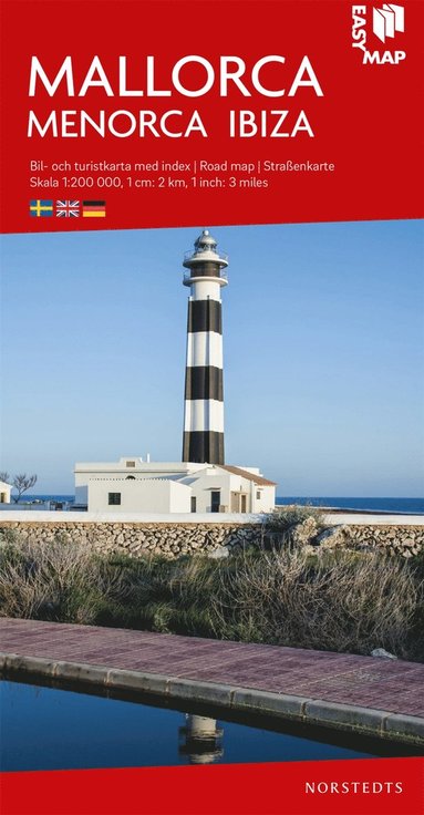 bokomslag Mallorca Menorca Ibiza EasyMap : Skala 1:200.000