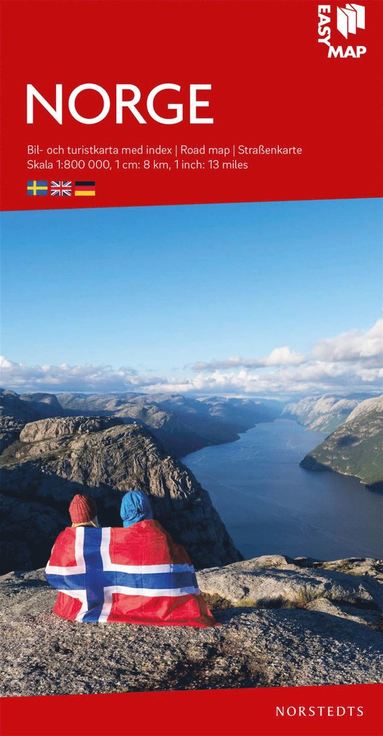 bokomslag Norge EasyMap : Skala 1:800.000