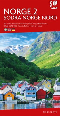 bokomslag Södra Norge 2 nord EasyMap : Skala 1:345.000