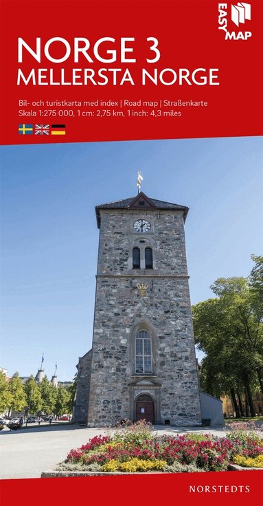 Mellersta Norge EasyMap : Skala 1:275.000, Övrigt