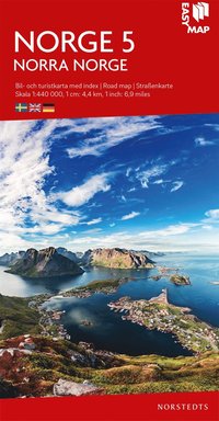 bokomslag Norra Norge 5 EasyMap : Skala 1:440.000