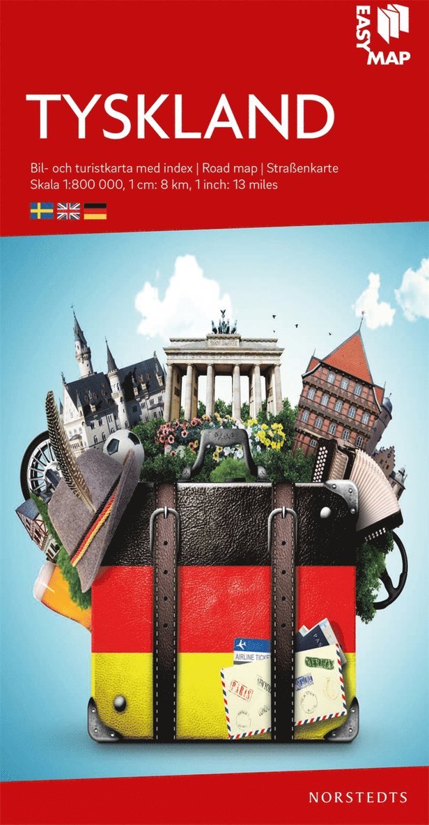 Tyskland EasyMap : Skala 1:800.000, Övrigt