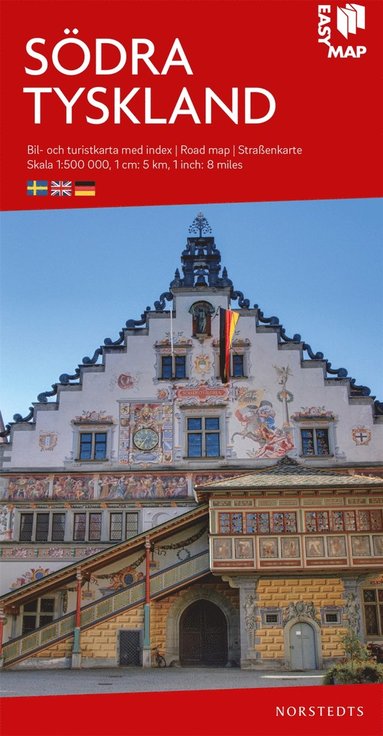bokomslag Södra Tyskland EasyMap : Skala 1:500.000