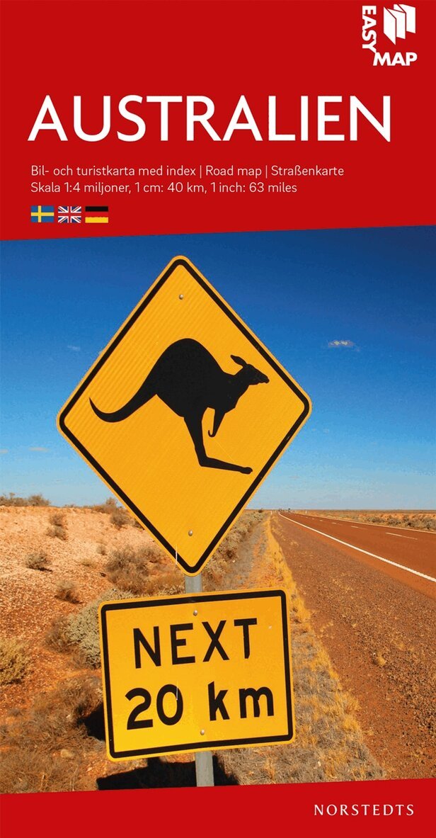 Australien EasyMap : Skala 1:4milj, Övrigt