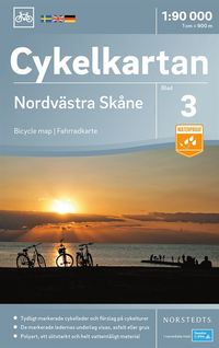 bokomslag Cykelkartan Blad 3 Nordvästra Skåne : Skala 1:90.000