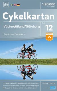 bokomslag Cykelkartan Blad 12 Västergötland/Göteborg : Skala 1:90.000