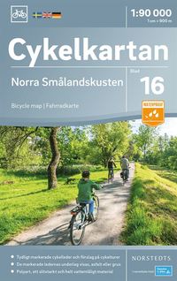 bokomslag Cykelkartan Blad 16 Norra Smålandskusten : Skala 1:90.000