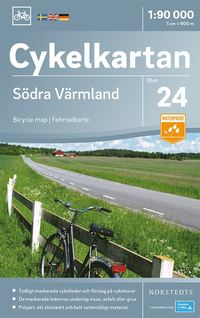 bokomslag Cykelkartan Blad 24 Södra Värmland : Skala 1:90.000