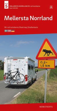 bokomslag Mellersta Norrland Bil & Turistkarta Nr 5 : Skala 1:400.000