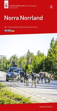 bokomslag Norra Norrland Bil & Turistkarta Nr 6 : Skala 1:400.000