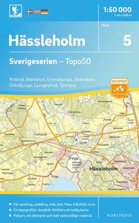 bokomslag 5 Hässleholm Sverigeserien Topo50 : Skala 1:50 000