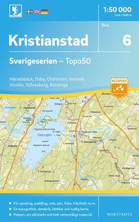 bokomslag 6 Kristianstad Sverigeserien Topo50 : Skala 1:50 000