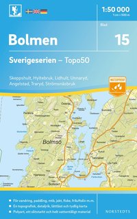 bokomslag 15 Bolmen Sverigeserien Topo50 : Skala 1:50 000