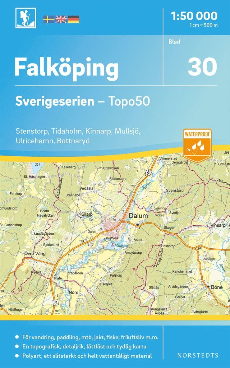 30 Falköping Sverigeserien Topo50 : Skala 1:50 000 1