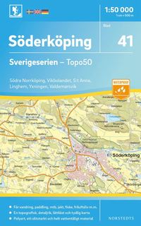 bokomslag 41 Söderköping Sverigeserien Topo50 : Skala 1:50 000