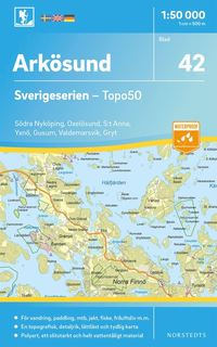bokomslag 42 Arkösund Sverigeserien Topo50 : Skala 1:50 000