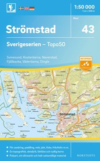 bokomslag 43 Strömstad Sverigeserien Topo50 : Skala 1:50 000