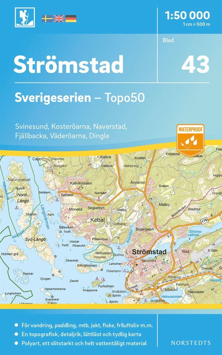 43 Strömstad Sverigeserien Topo50 : Skala 1:50 000 1