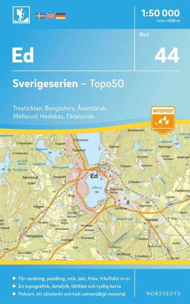 bokomslag 44 Ed Sverigeserien Topo50 : Skala 1:50 000