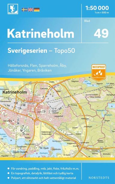 bokomslag 49 Katrineholm Sverigeserien Topo50 : Skala 1:50 000