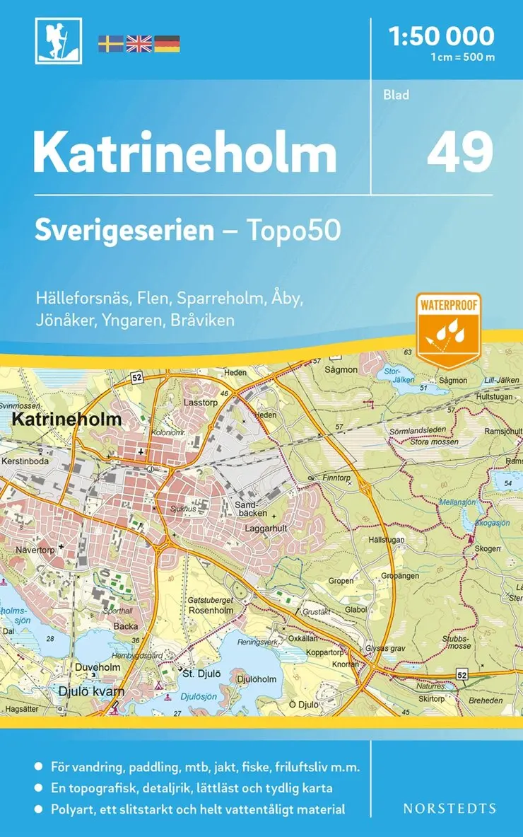 49 Katrineholm Sverigeserien Topo50 : Skala 1:50 000