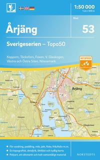 bokomslag 53 Årjäng Sverigeserien Topo50 : Skala 1:50 000