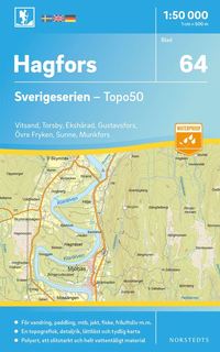 bokomslag 64 Hagfors Sverigeserien Topo50 : Skala 1:50 000