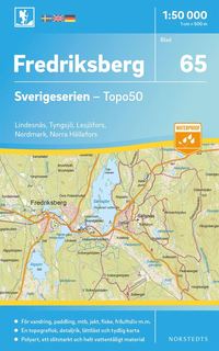 bokomslag 65 Fredriksberg Sverigeserien Topo50 : Skala 1:50 000