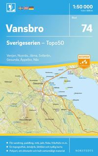 bokomslag 74 Vansbro Sverigeserien Topo50 : Skala 1:50 000
