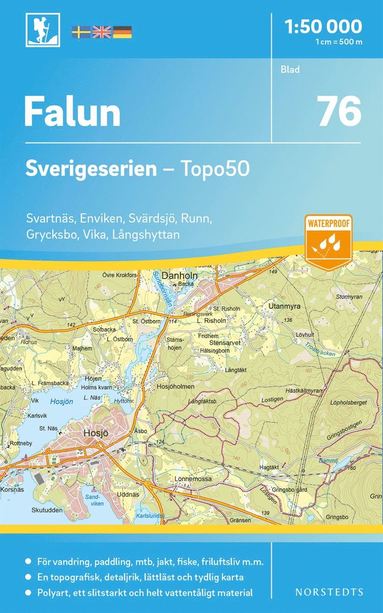 bokomslag 76 Falun Sverigeserien Topo50 : Skala 1:50 000