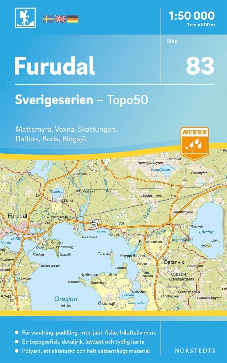 83 Furudal Sverigeserien Topo50 : Skala 1:50 000 1