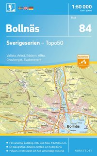 bokomslag 84 Bollnäs Sverigeserien Topo50 : Skala 1:50 000