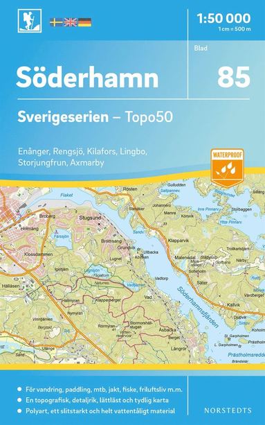 bokomslag 85 Söderhamn Sverigeserien Topo50 : Skala 1:50 000