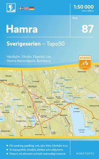 bokomslag 87 Hamra Sverigeserien Topo50 : Skala 1:50 000