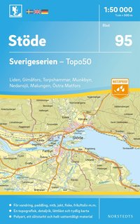 bokomslag 95 Stöde Sverigeserien Topo50 : Skala 1:50 000