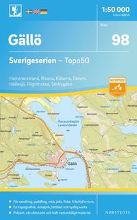 bokomslag 98 Gällö Sverigeserien Topo50 : Skala 1:50 000