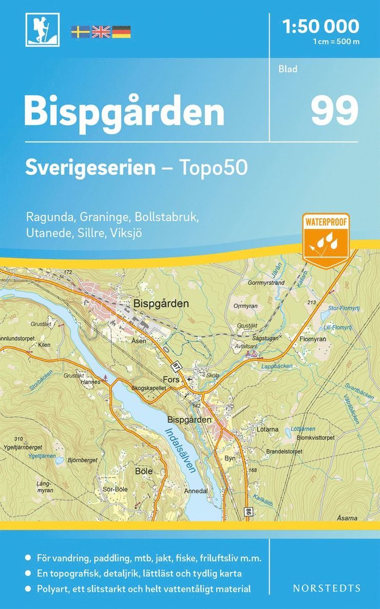 99 Bispgården Sverigeserien Topo50 : Skala 1:50 000 1