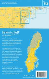 bokomslag 113 Piteå Sverigeserien Topo50 : Skala 1:50 000